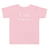 I am Worthy Toddler Short Sleeve Tee - AGAPE KINGDOM INC