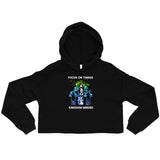 Focus on things above Crop Hoodie - AGAPE KINGDOM INC
