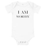 I Am worthy Onesie - AGAPE KINGDOM INC