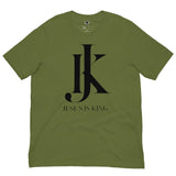 Jesus is King white Mens Short-Sleeve T-Shirt - AGAPE KINGDOM INC