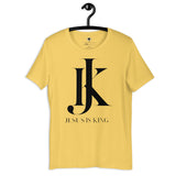Jesus is King white Mens Short-Sleeve T-Shirt - AGAPE KINGDOM INC